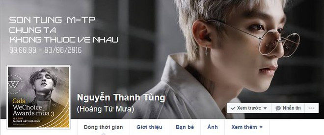 Tài khoản của Sơn Tùng cũng từng là nạn nhân của lỗ hổng chính sách xóa tài khoản Facebook.