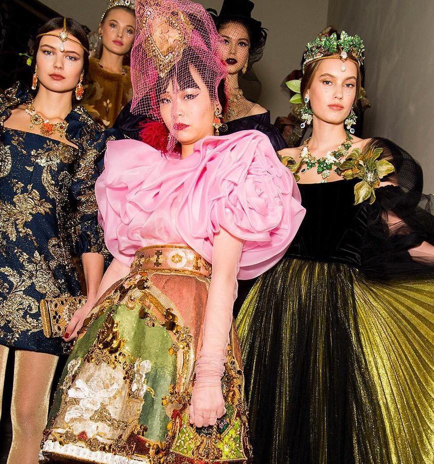 Một số hình ảnh cho bộ sưu tập trong show trình diễn tại Milan vừa qua của thương hiệu D&amp;G.