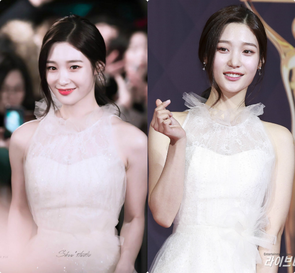 Jung Chae Yeon (DIA) từng khiến khán giả "ôm tim" với diện mạo như "công chúa" tại lễ trao giải SBS Drama Awards 2017. Khi thiếu lớp "tráng photoshop", dung nhan của Chae Yeon bớt vẻ mơ màng thần tiên.