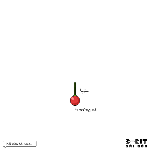 ”Nhớ hồi trước trèo lây cây đẩy đẩy để quả trứng cá rơi xuống, có thằng còn há mồm hứng xong ăn. Thằng bạn hứng được toàn quả xanh xong tráo với túi của minh”.