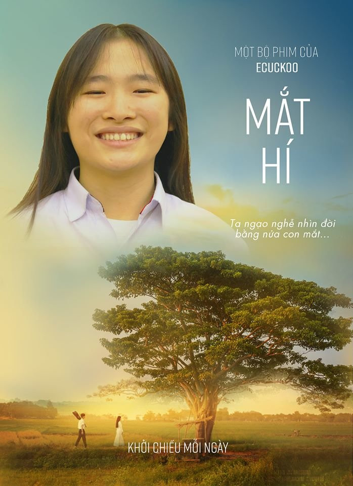 Còn mắt hí là do nhìn đời bằng nửa con mắt thôi!