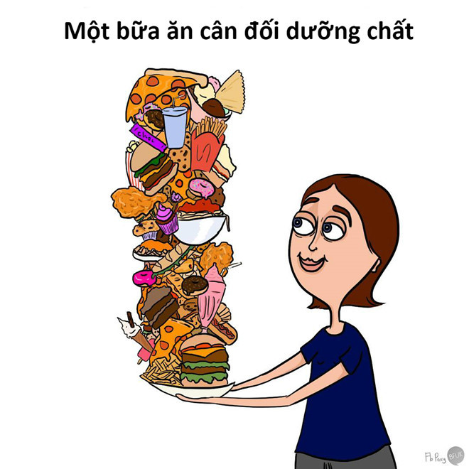 Luôn mơ ước một thân hình mảnh mai, cân đối nhưng trong đầu các nàng lúc nào cũng thèm cả tá món ngon. Thế nên thay vì cố gắng ăn kiêng, họ sẽ chọn món mình thích trước.