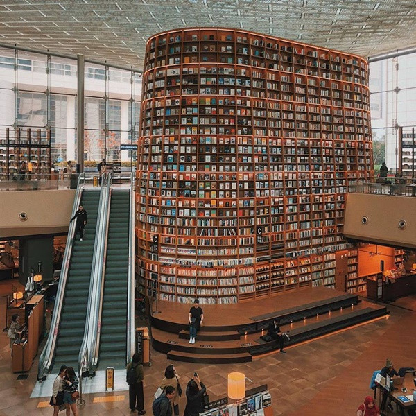 Thư viện đẹp như một bài thơ.