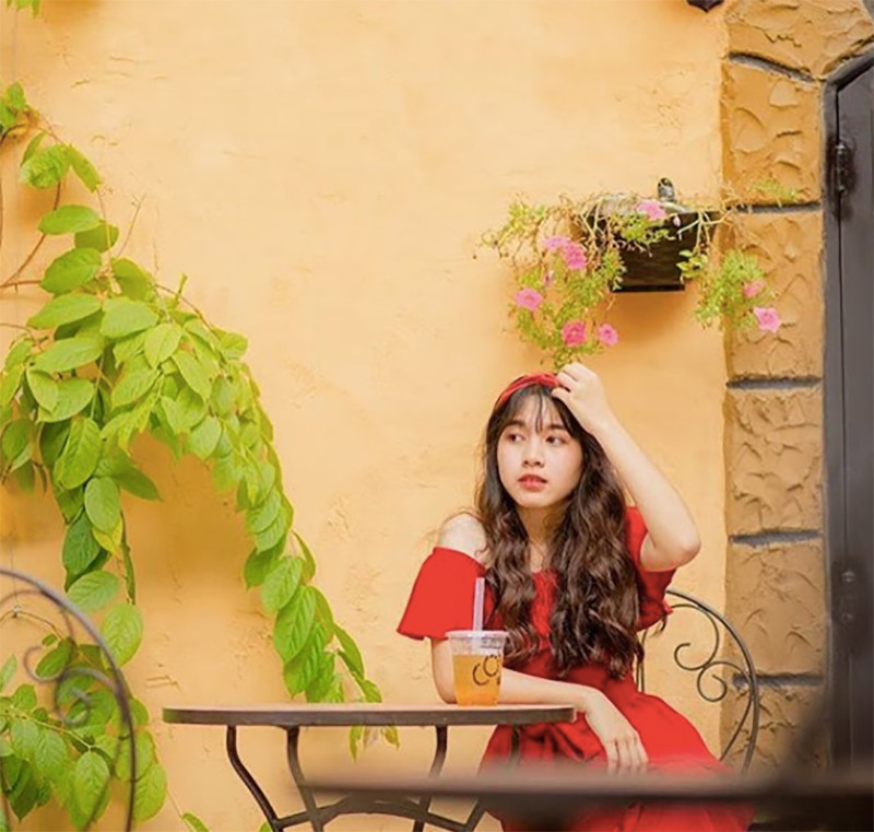 Một góc check-in yêu thích của các bạn nữ. (Ảnh: IG @tripnow)