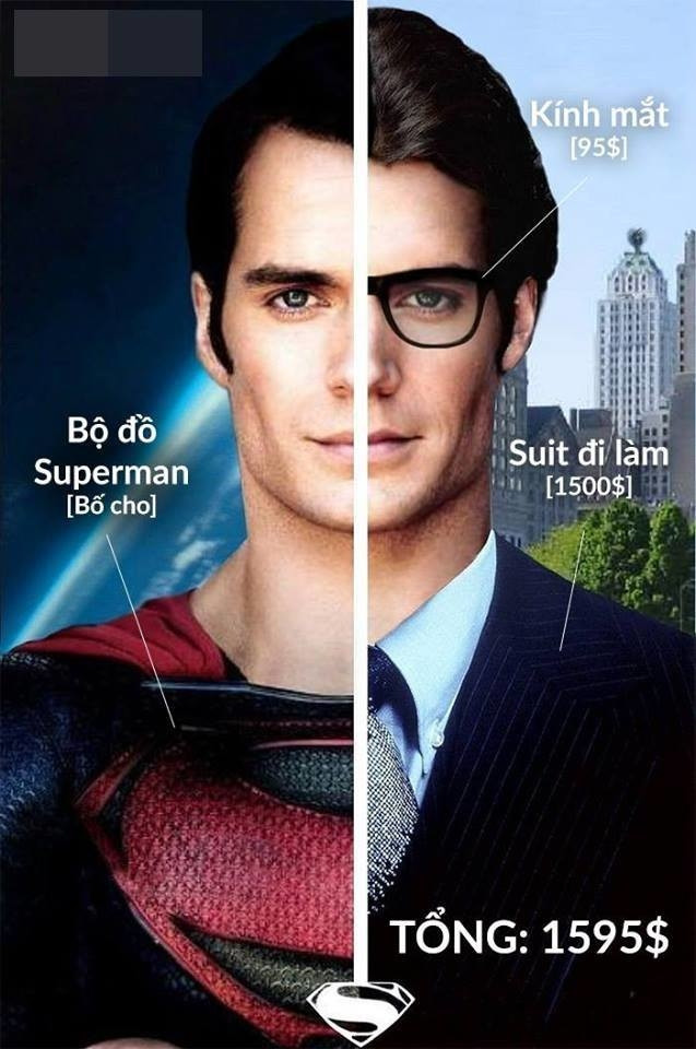 Superman mà bóc giá outfit thì sẽ giá trị như thế nào?​