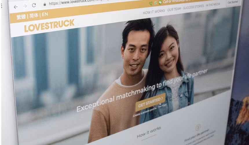 Lovestruck là nền tảng hẹn hò trực tuyến nổi tiếng ở Hong Kong.