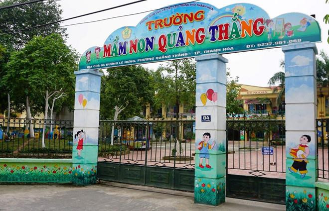 Trường Mầm non Quảng Thắng - nơi có nhiều sai phạm. Ảnh: Nguyễn Dương.