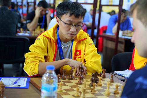 Nguyễn Ngọc Trường Sơn duy trì mạch bất bại ở Olympiad. (Ảnh: FIDE)