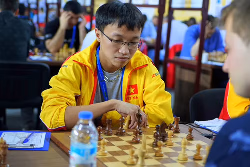 Nguyễn Ngọc Trường Sơn duy trì mạch bất bại ở Olympiad. (Ảnh: FIDE)