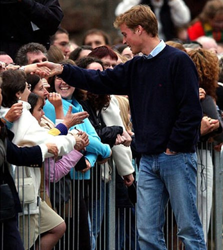 William được chào đón nồng nhiệt ở Đại học St Andrews tại Scotland khi bắt đầu theo học tại đây.