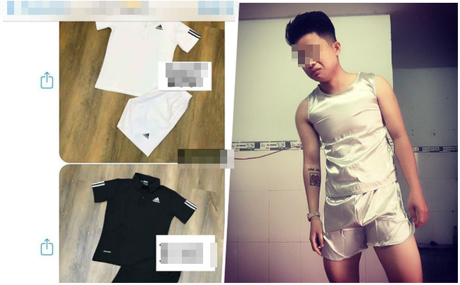 Bên trái là sản phẩm muốn mua, bên phải là thực tế nhận được.