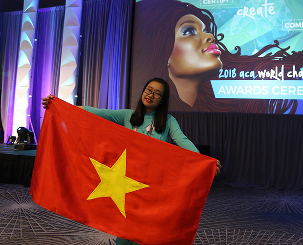 Nguyễn Trần Thảo Nguyên giành Huy chương Đồng tại cuộc thi Vô địch Thiết kế Đồ họa Thế giới - ACAWC 2018.