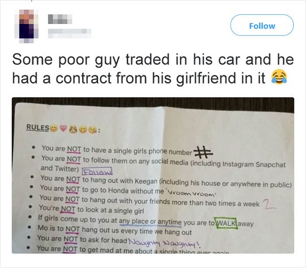 Bản điều lệ tình yêu gây tranh cãi trên các trang mạng xã hội trong suốt thời gian qua.