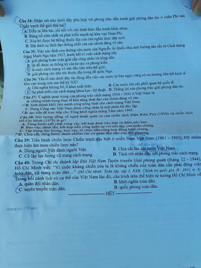 "Thử thách" với trọn bộ đề thi tổ hợp môn KHXH kỳ thi THPT Quốc gia 2018 ảnh 4