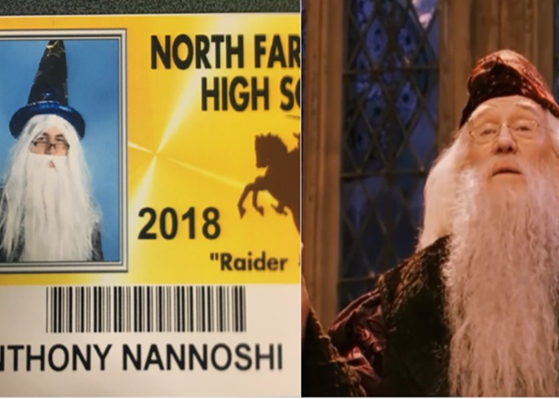 Thầy Dumbledore - râu che kín mặt cũng được.