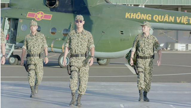 Hình ảnh trong phim "Hậu duệ mặt trời" phiên bản Việt.