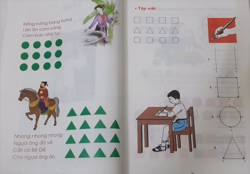 Chương trình CNGD dùng hình khối khi dạy đọc