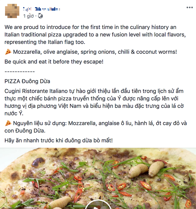 Hình ảnh xuất hiện trên trang chủ nhà hàng gây bão trong 2 ngày hôm nay!