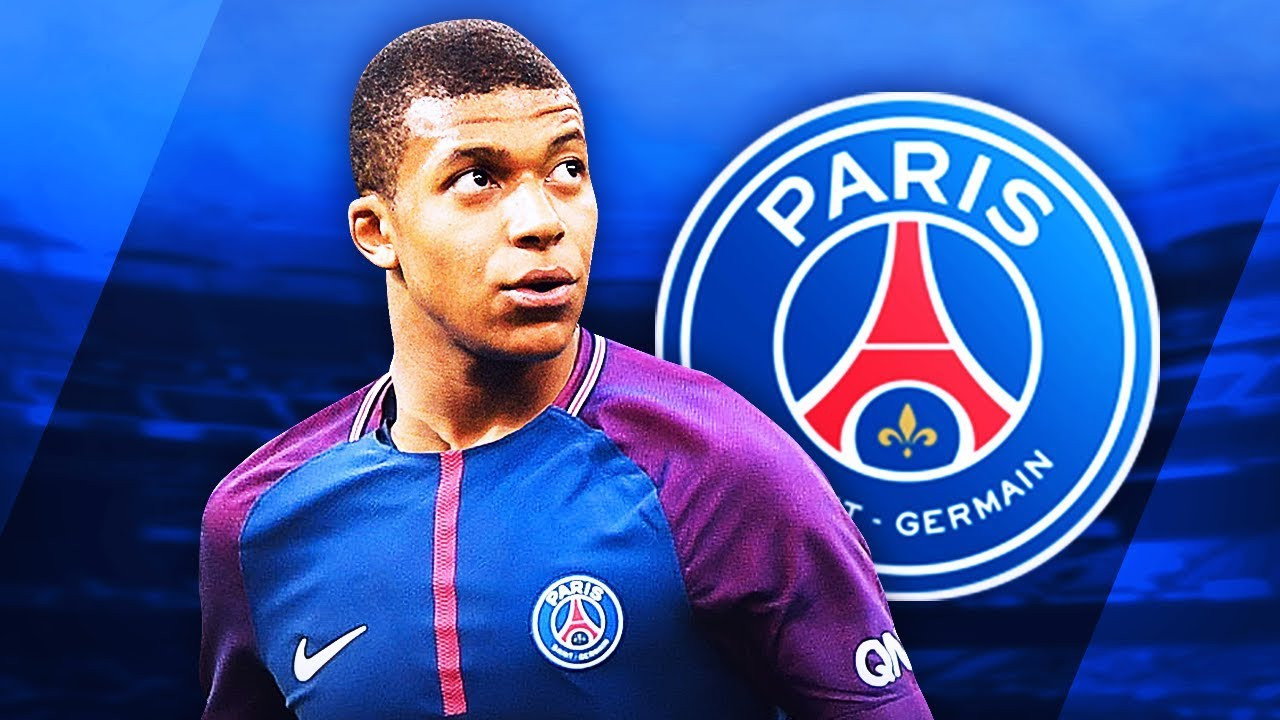 Mbappe trong màu áo PSG.