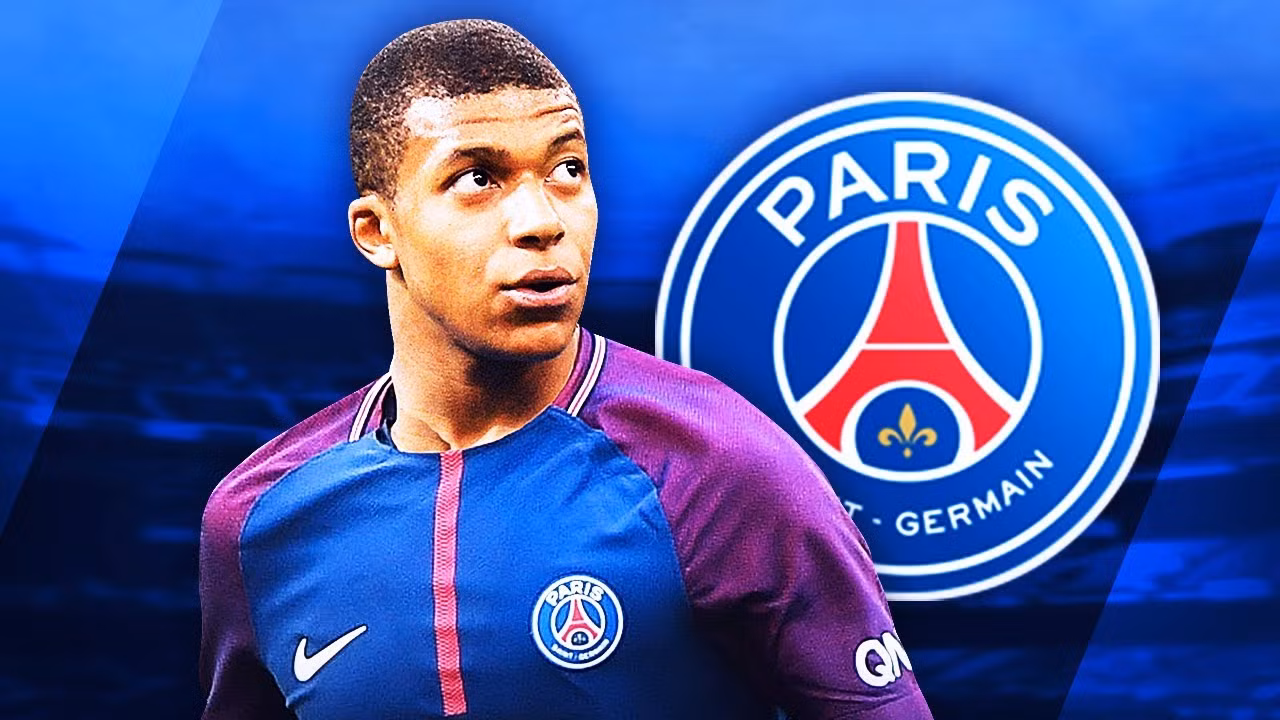 Mbappe trong màu áo PSG.