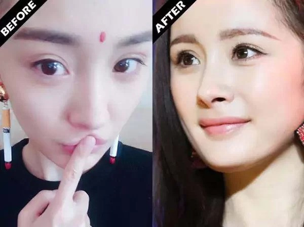 Dương Mịch trông trẻ trung khi kẻ mày 