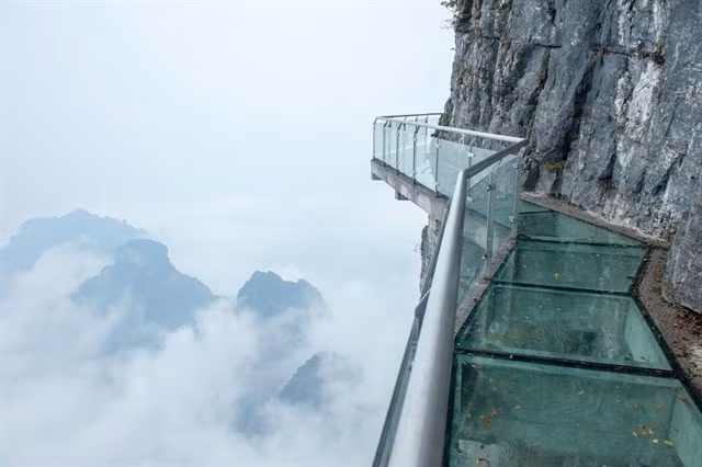 Điểm bắt đầu của cây cầu kính là Ô Quy Hồ nối giữa Sapa và Lai Châu. (Ảnh minh hoạ)