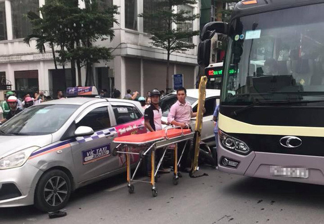 Hiện trường vụ tai nạn.