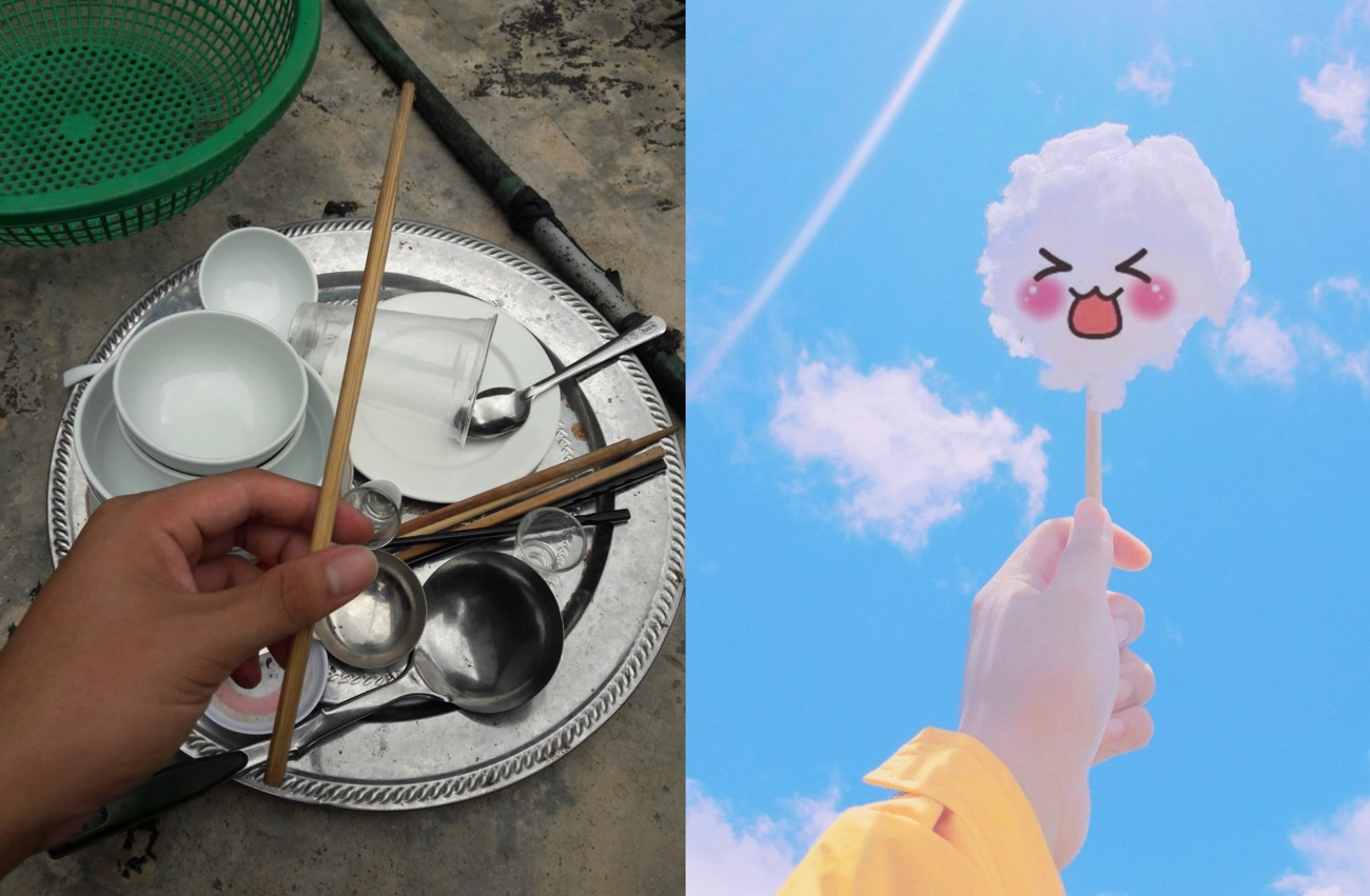 Úm ba la, mây và đũa biến hình thành cây kẹo bông ngọt ngào luôn này!