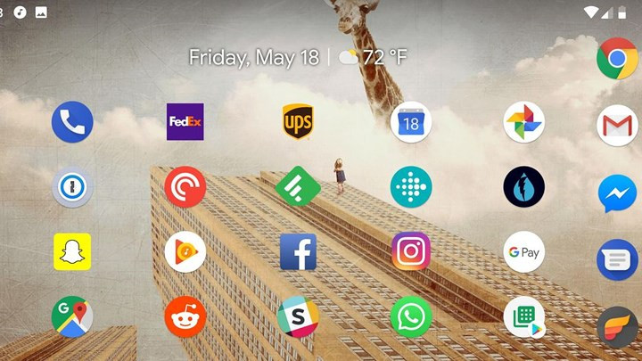 7. Điều khiển xoay nhanh mới xuất hiện ở góc trên cùng bên phải của màn hình khi được chuyển sang hướng ngang. Chạm vào nó để cho phép màn hình xoay, và chọn một lần nữa khi muốn trở về chế độ chân dung.