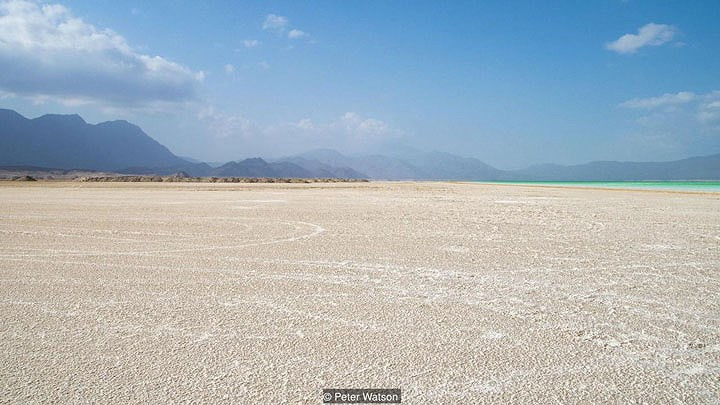 Khi chiến tranh Eritrean-Ethiopia bùng nổ vào năm 1998, Djibouti đã thay thế Eritrea thành nhà cung cấp muối chính của Ethiopia. Với nhu cầu của dân số Ethiopia (khoảng 62 triệu vào thời điểm đó) thì muối từ Lac Assal được gọi là &apos;vàng trắng&apos;. Ảnh Perter Watson