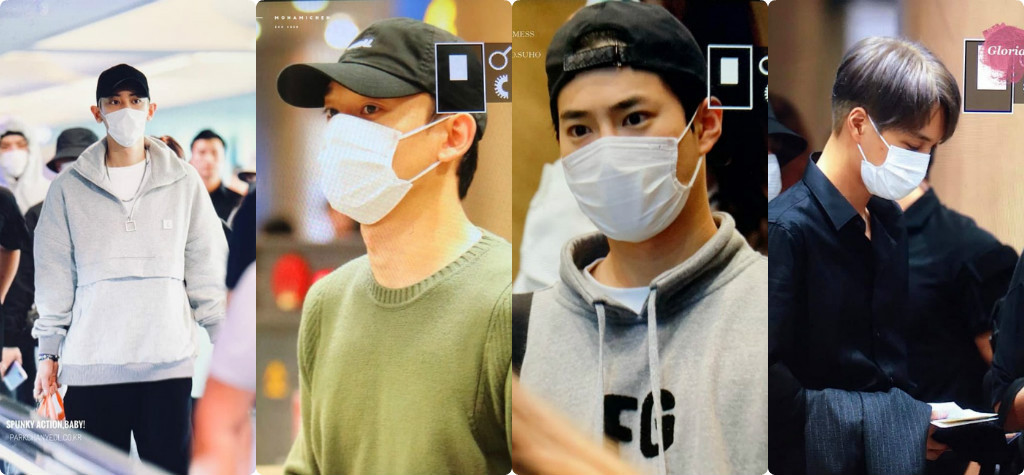 Các thành viên EXO khá lo lắng căng thẳng trước tình hình mất trật tự ngoài sân bay