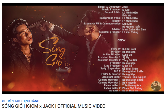 MV "Sóng gió" đạt top 1 Trending Youtube. MV "Sóng gió" đạt top 1 Trending Youtube.