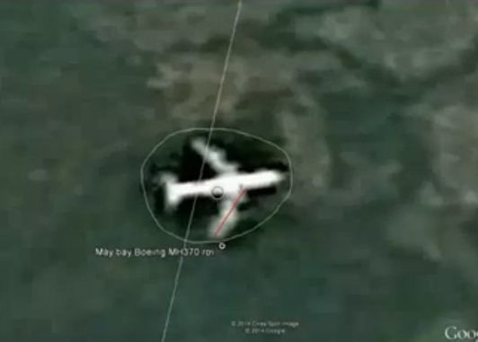 Hình ảnh vệ tinh được người đàn ông cung cấp cho báo chí.