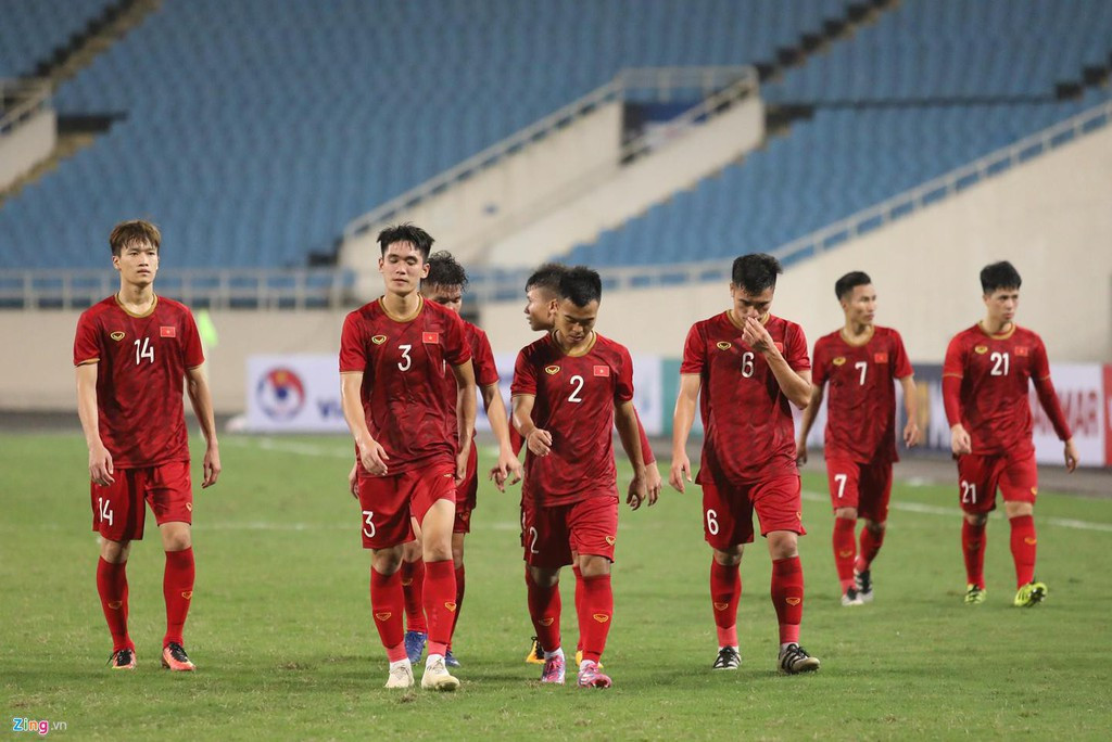 Lứa cầu thủ dự Vòng loại U23 châu Á hồi tháng 3/2019 sẽ là nòng cốt cho SEA Games 30. Ảnh: Kiệt Trần.
