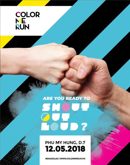 Nóng rần rật với "Siêu Lễ hội Sắc màu - Color Me Run 2018"! ảnh 5 Nóng rần rật với "Siêu Lễ hội Sắc màu - Color Me Run 2018"! ảnh 5