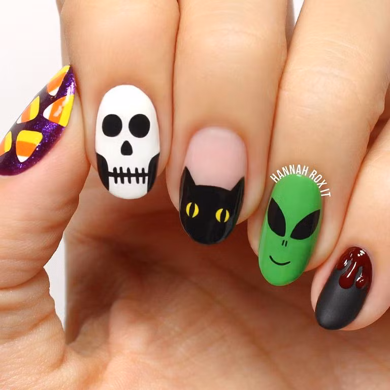 Các họa tiết này cũng thịnh hành tại Halloween.