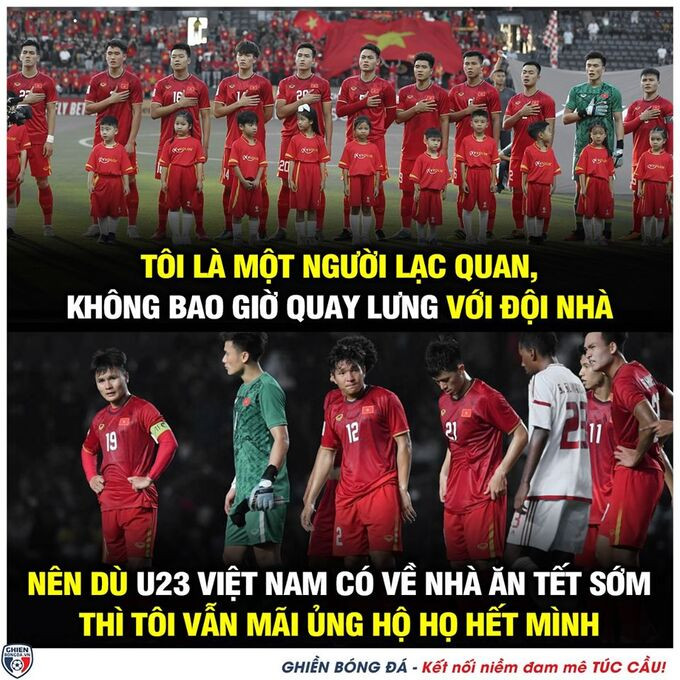 Dù không lách qua khe cửa hẹp để vào tứ kết, người hâm mộ vẫn luôn sát cánh.