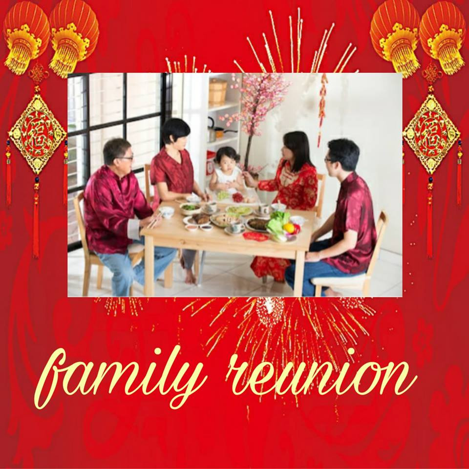 Family reunion /ˈfæm.əl.i riːˈjuː.njən/ : gia đình sum họp.