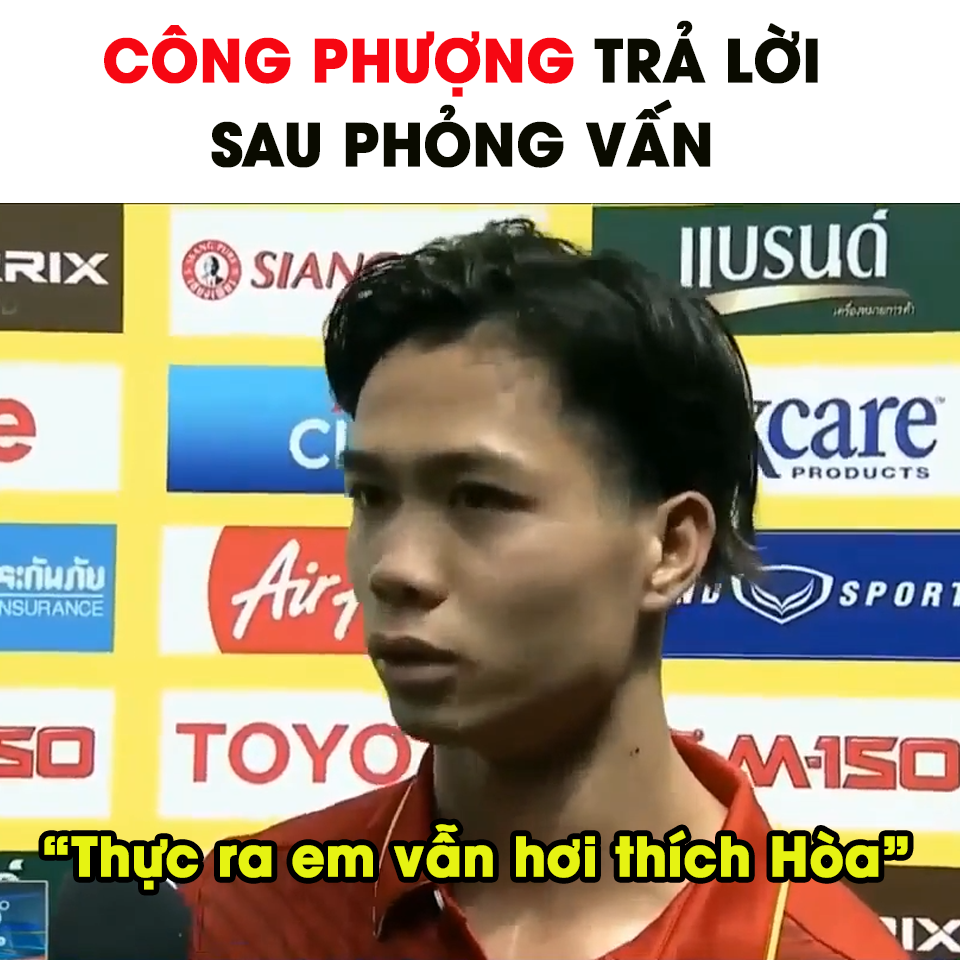 Những hình ảnh chế của cư dân mạng giữa Hòa Minzy và Công Phượng.