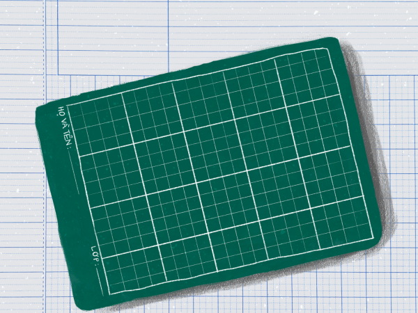 Bảng con kiêm "thư tình viết tay".