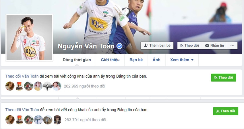 Facebook của anh chàng cũng nhanh chóng tăng follower.