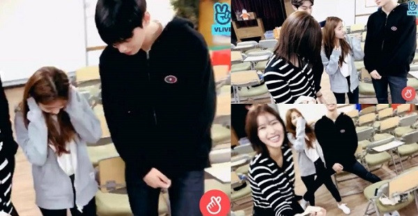 Cha Eun Woo nghịch ngợm trêu chọc chiều cao của đàn chị