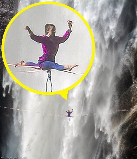 Kimberly và những người bạn của mình đã đi dây qua nhiều thác nước khác nhau, nhưng tính chất mạnh mẽ và hùng vĩ của thác Vernal khiến họ phải nể trọng.