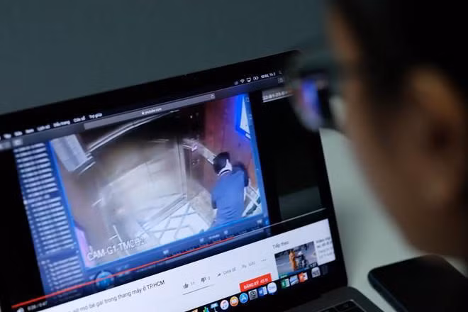 Vụ ông Linh dâm ô bé gái trong thang máy gây phẫn nộ dư luận. (Ảnh: Thuận Thắng)