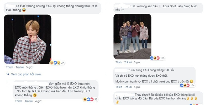 Phản ứng của cư dân mạng sau chiến thắng ngoạn mục của EXO.