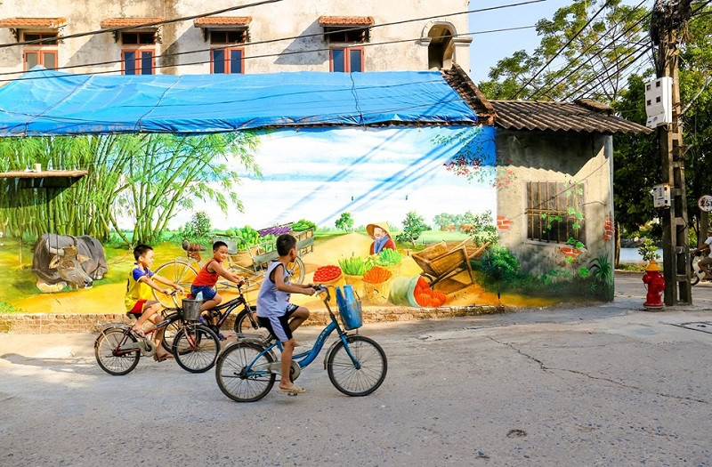 Hình ảnh hết sức bình dị, thân thương tại làng Chử Xá.