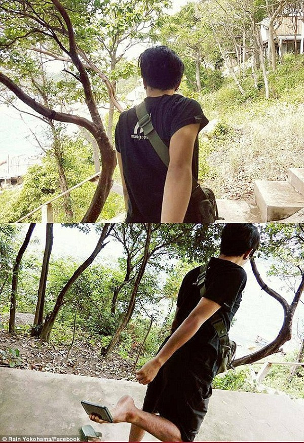 Trào lưu &quot;Đưa em đi khắp thế gian&quot; giờ đây đã thu gọn vào chỉ cần một đôi chân là có thể chụp được. Ảnh: Rain Yokohama