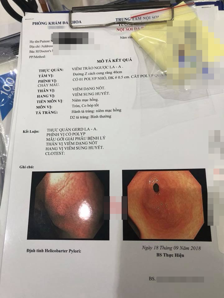 Kết luận của bác sĩ.