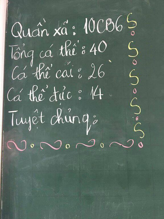 Môn Sinh học cũng rất có ích trong khâu điểm danh.