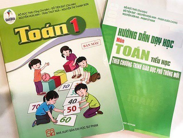 SGK Toán "cánh diều" vừa ra mắt ngày 17/12 tại Hà Nội. Ảnh: D.T.